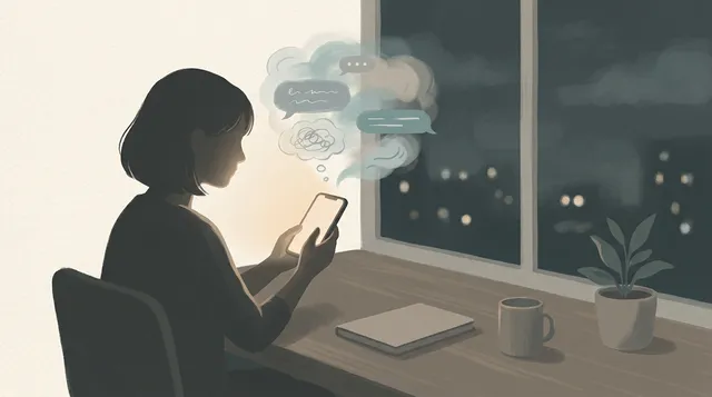 「AIにどこまで話す？」──感情を整理する時の自己開示と境界線