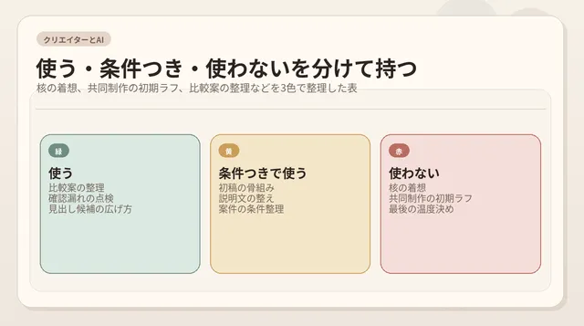 クリエイターはいつAIを使わないと決めるか。作品と生活を守るための境界線