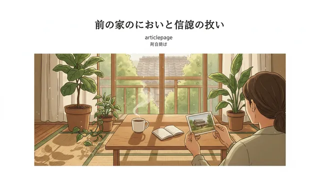 前の家のにおいと記憶の扱い