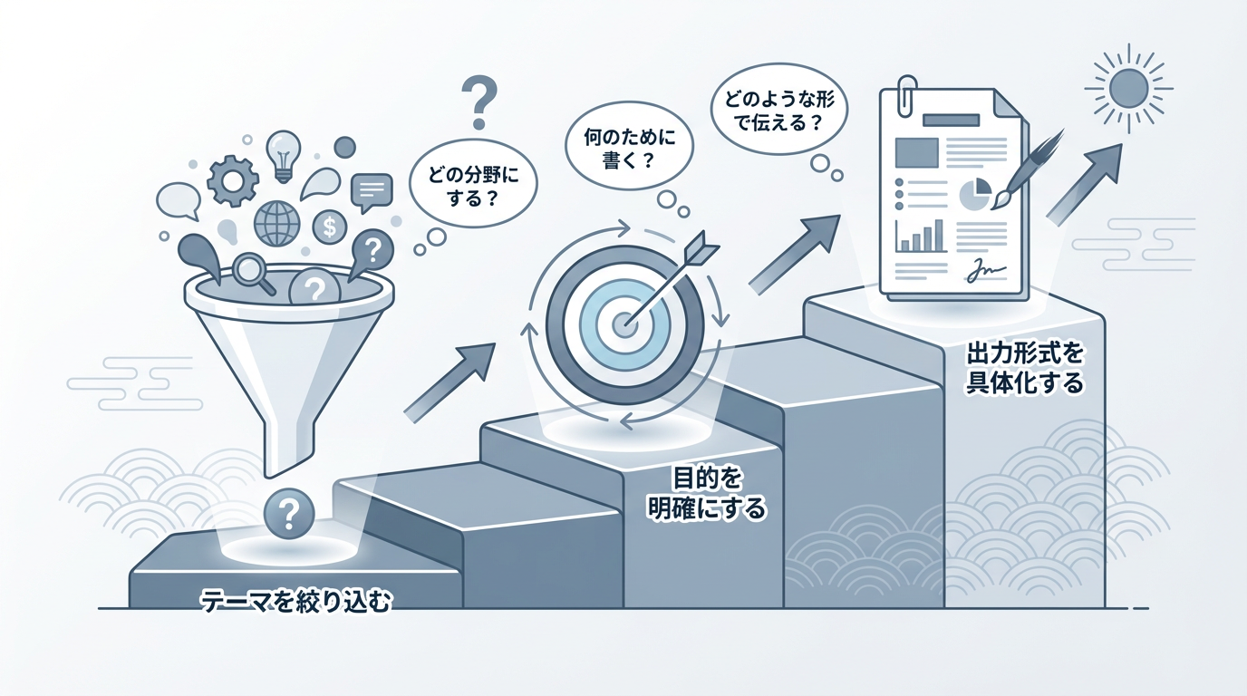 3つのレイヤーを階段状に示す図