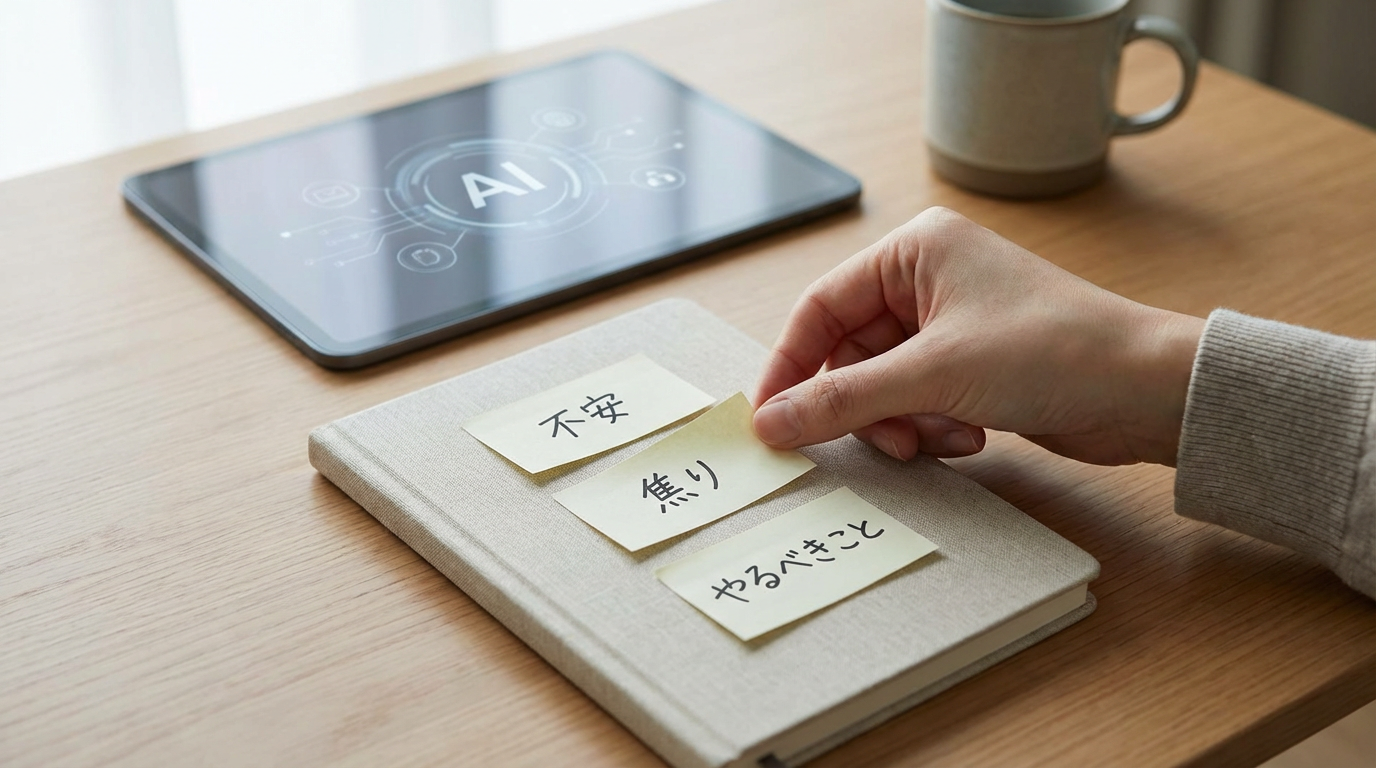 AIに話しかける前に、自分の気持ちや状況を少しだけ言葉にする