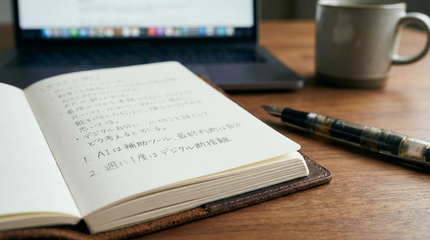 AIと長く付き合うための「自分ルール」をつくる。シリーズ総まとめ