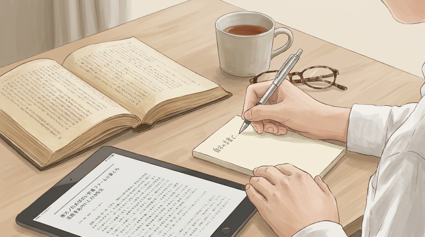 たくさん読んだのに頭に残らないとき、情報を自分の言葉へ戻すメモの作り方