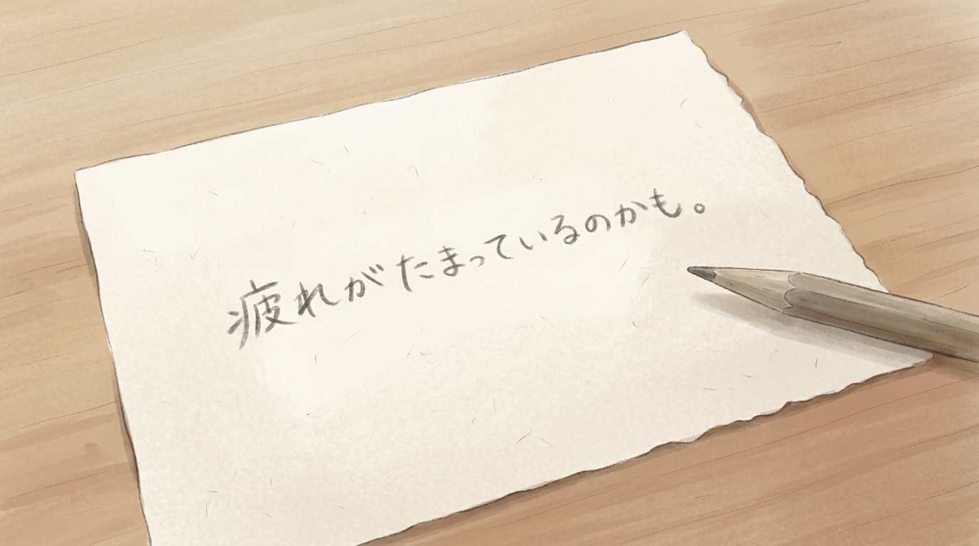 なんとなく調子が悪い日に、気分の正体を言葉にしてみる練習