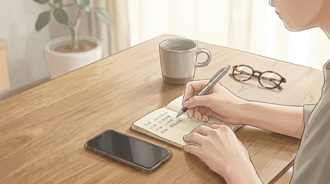 スマートフォンを手に取る回数が増えたとき、生活のリズムを守る小さな工夫